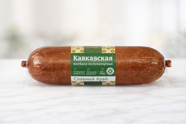 Колбаса полукопченая "Кавказская"